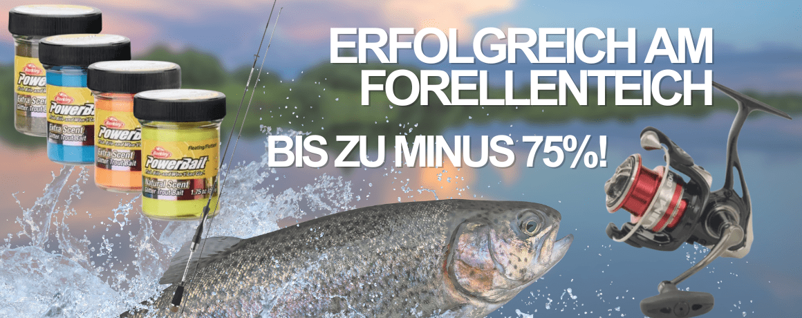 Angeln, Angelrute, Fischköder, Forellenbait, Schnurrolle