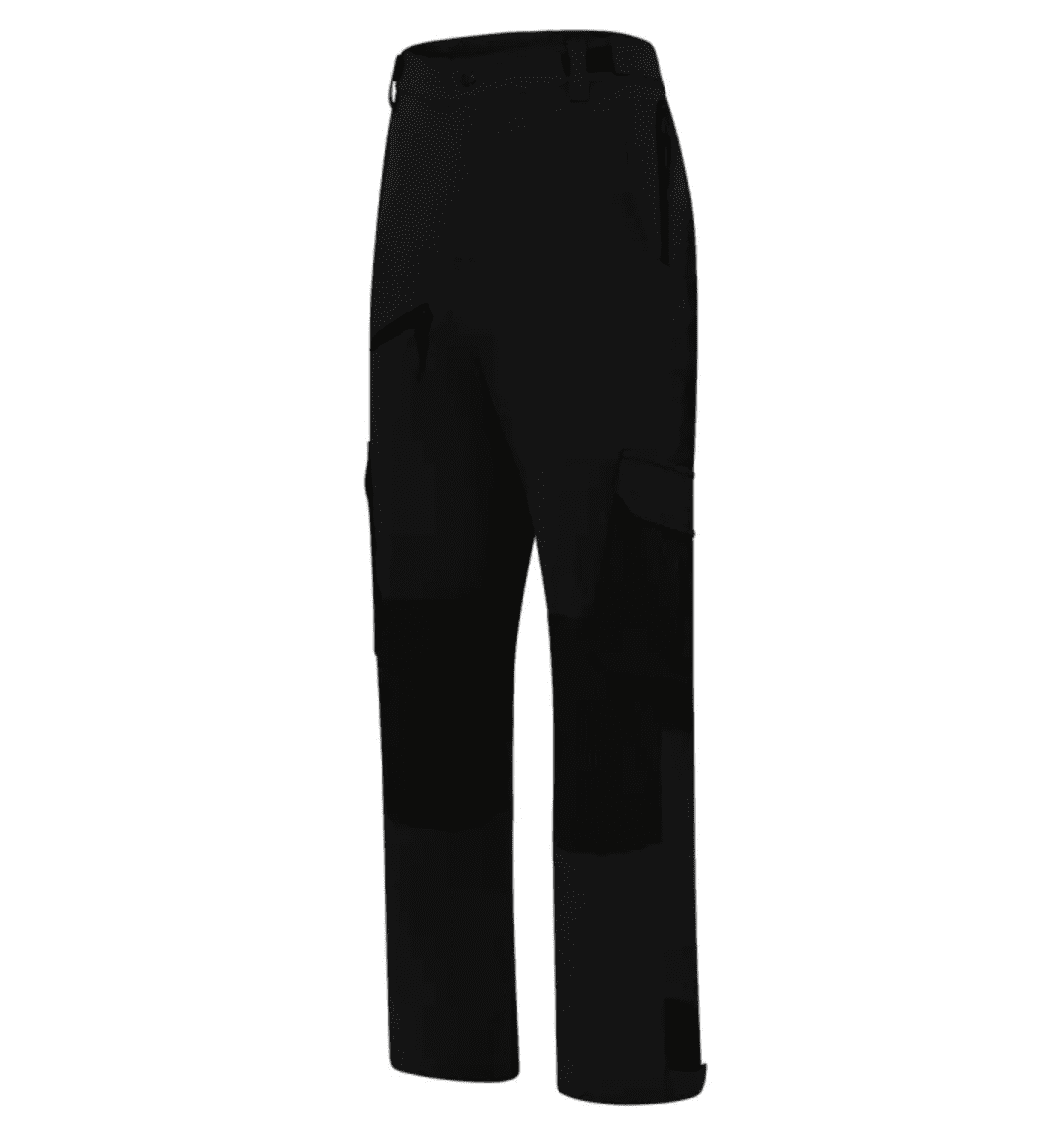 Hose, Schwarz, Cargo, Taschen, Knöchellang