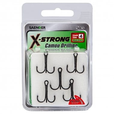 Singer X-Strong Black Nickel Treble Hook Size 04 5 pieces
