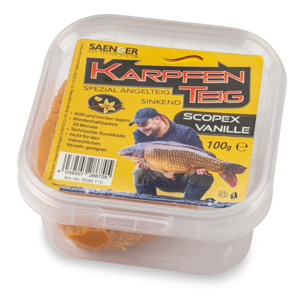 Sanger-Karpfenteig-100g-Scopex-Vanille Singer Pasta alla Carpa Scopex Vaniglia 100 g