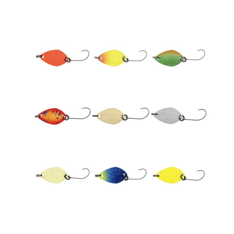 Zebco Magic Trout Spoon Set 1,2g 9 Stück, Angeln Löffel, Köder, Treibende Spinner, Hakenköder, Fishing Spoon