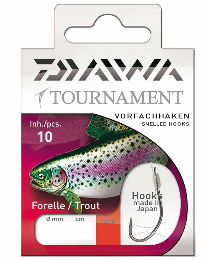 Daiwa Tournament Haczyki z przyponem na pstrągi rozmiar 2 Tier, Fische, Leben im Meer