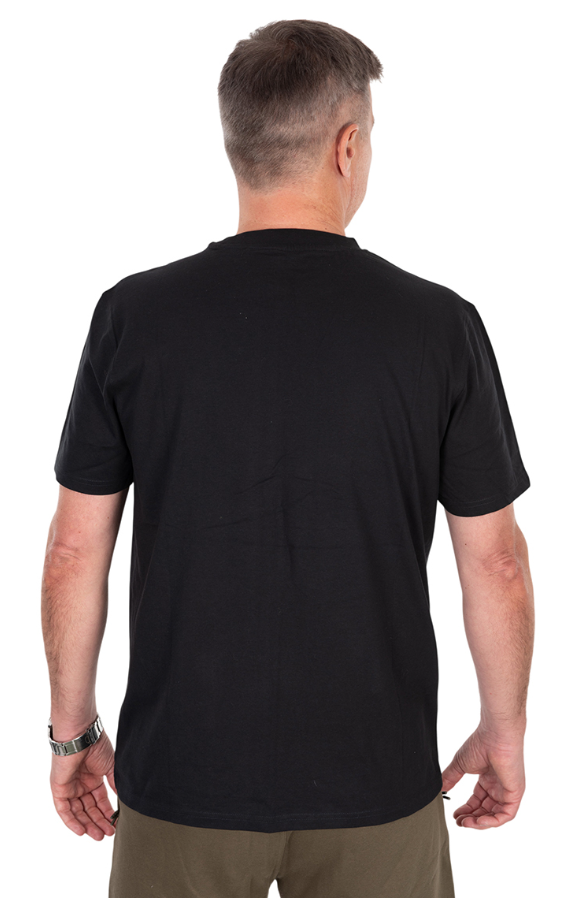 T-Shirt, Kurzarm, schwarz, Rückenansicht, Alltagskleidung