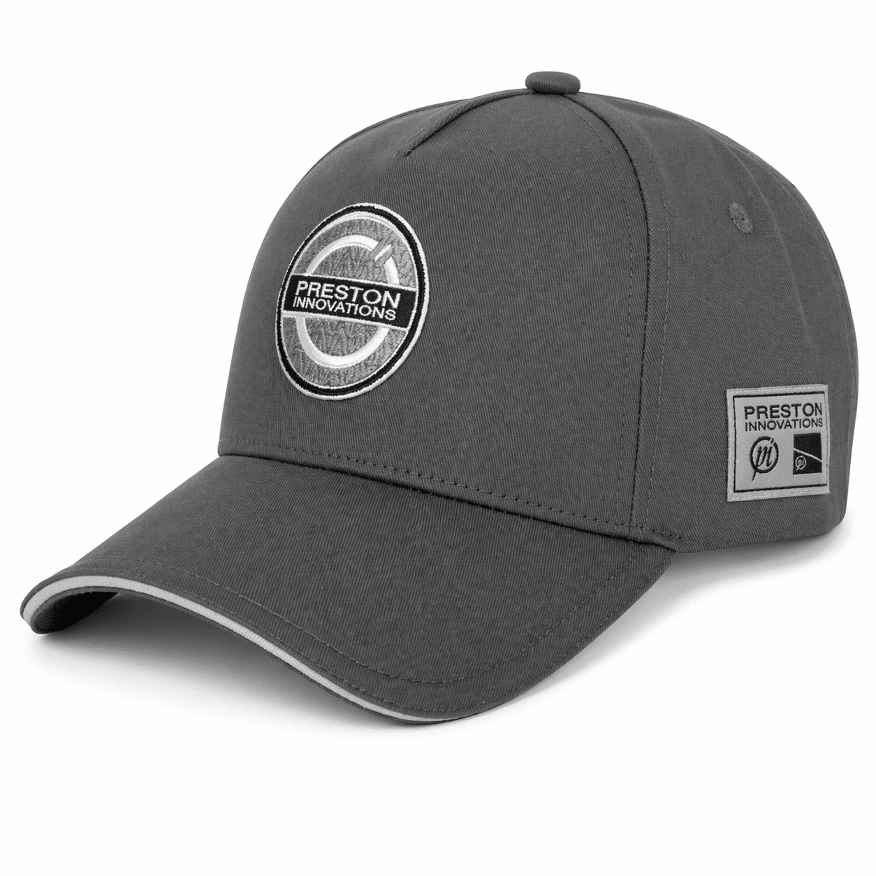 Baseballcap, Grau, Verstellbar, Bestickte Aufnäher, Sportzubehör