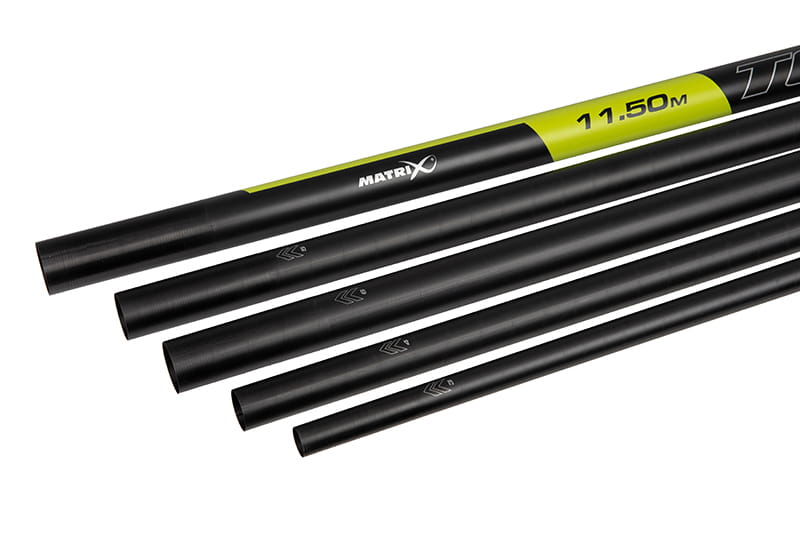 Sport-Pole, Teleskopstab, Carbonrohr, 11.5m, Schwarz