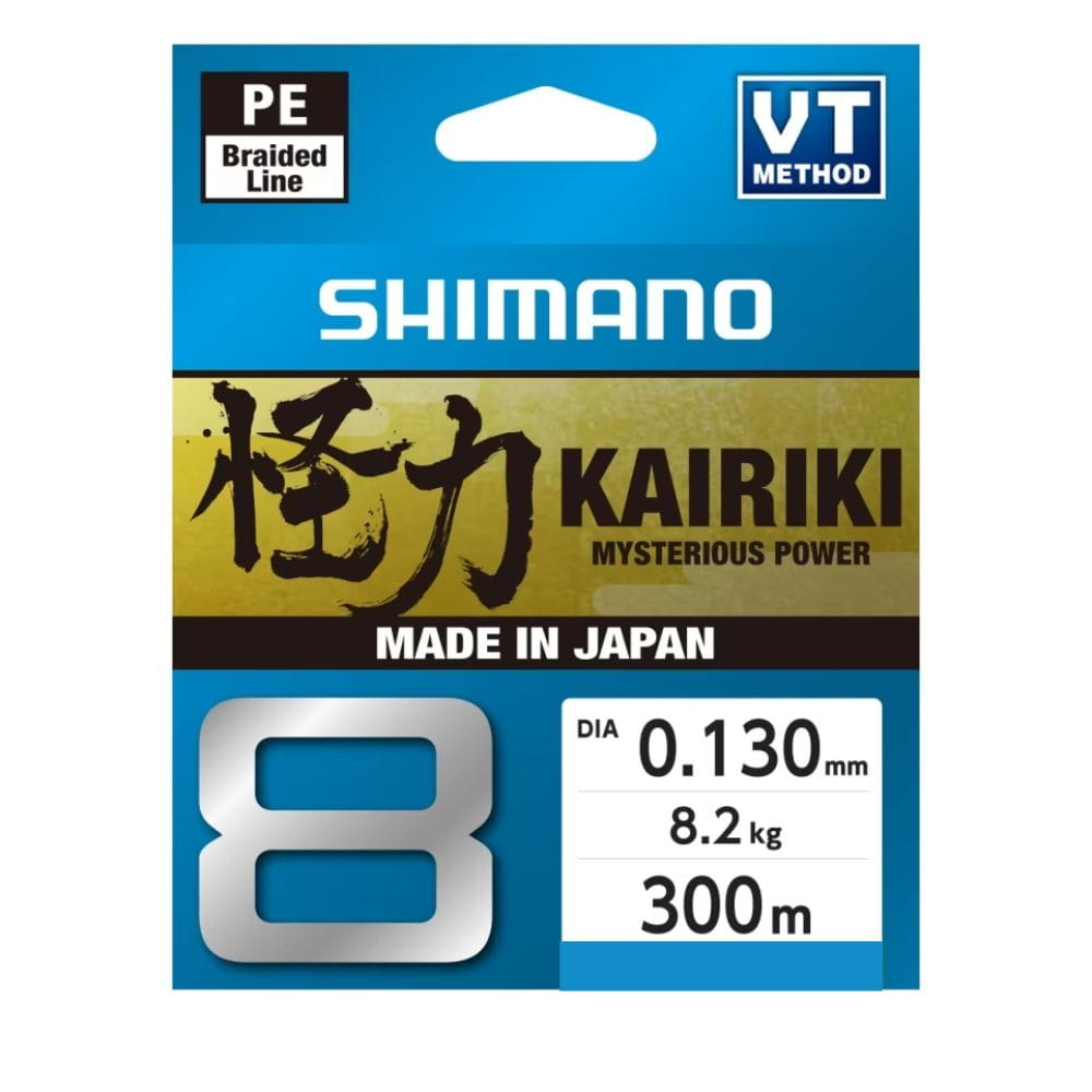 Shimano Kairiki 8 tresses 0,13 mm 300 m 8,2 kg