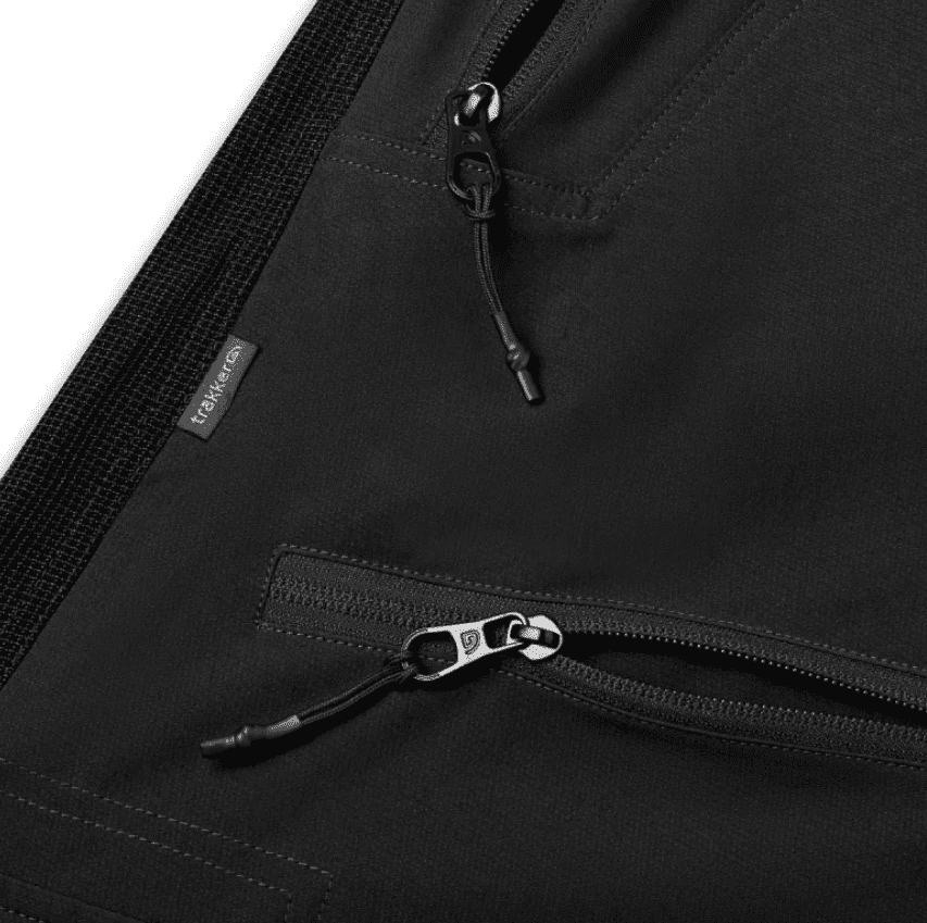 Softshell, Reißverschluss, Vordertasche, Schwarz, Stoff