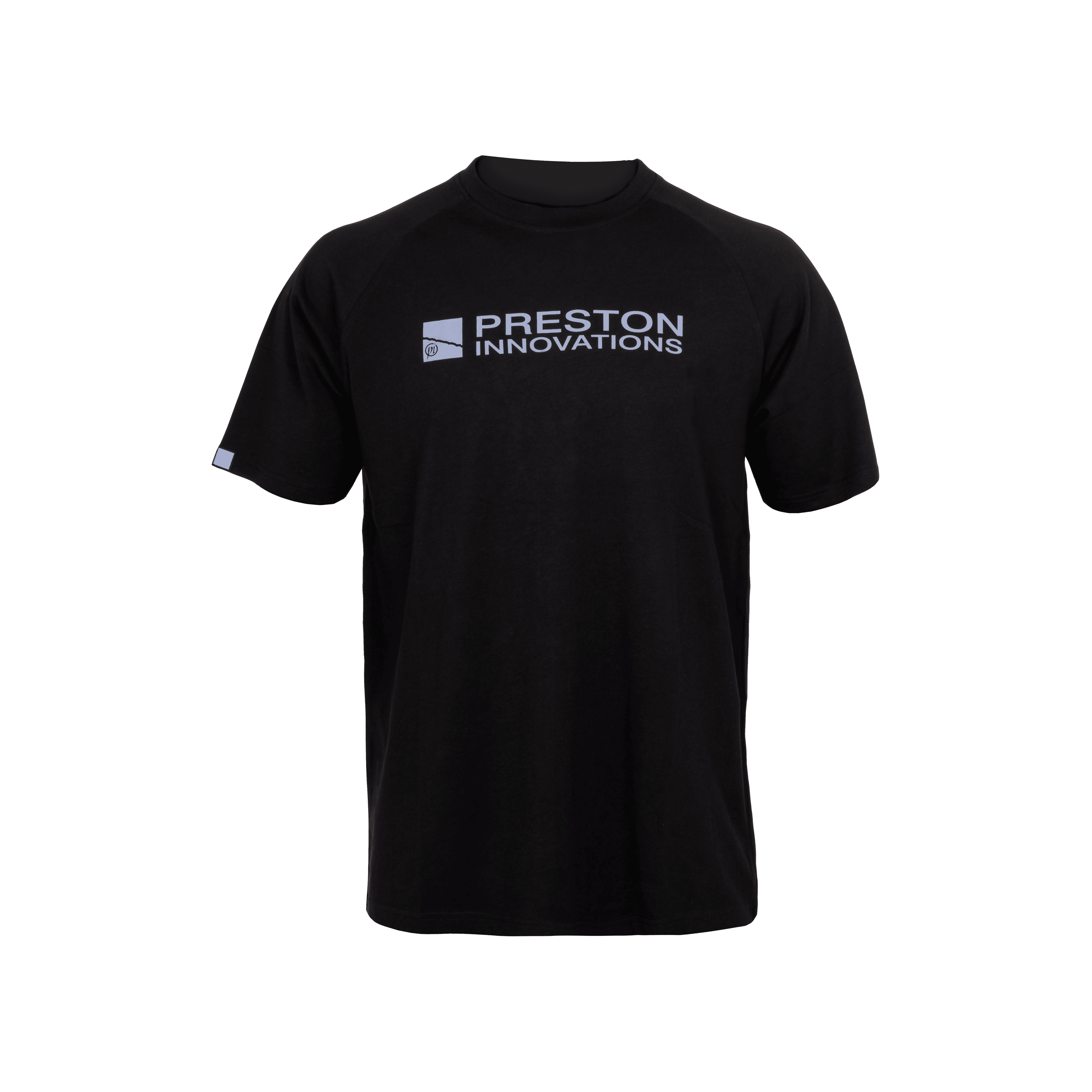 T-Shirt, Kurzes Ärmel, Schwarz, Logo-Aufdruck, Rundhals