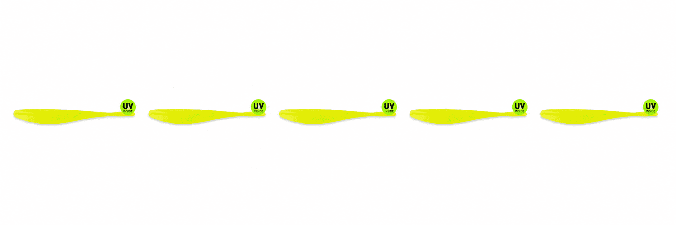 Fins, Angellizenzug, Neon Gelb, UV-Beschichtung, Synthetisch