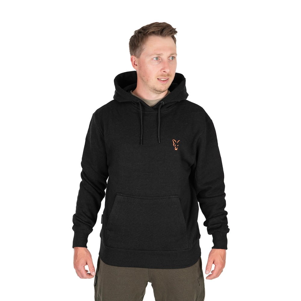 Fox Collection Sweat À Capuche Noir Orange Grand