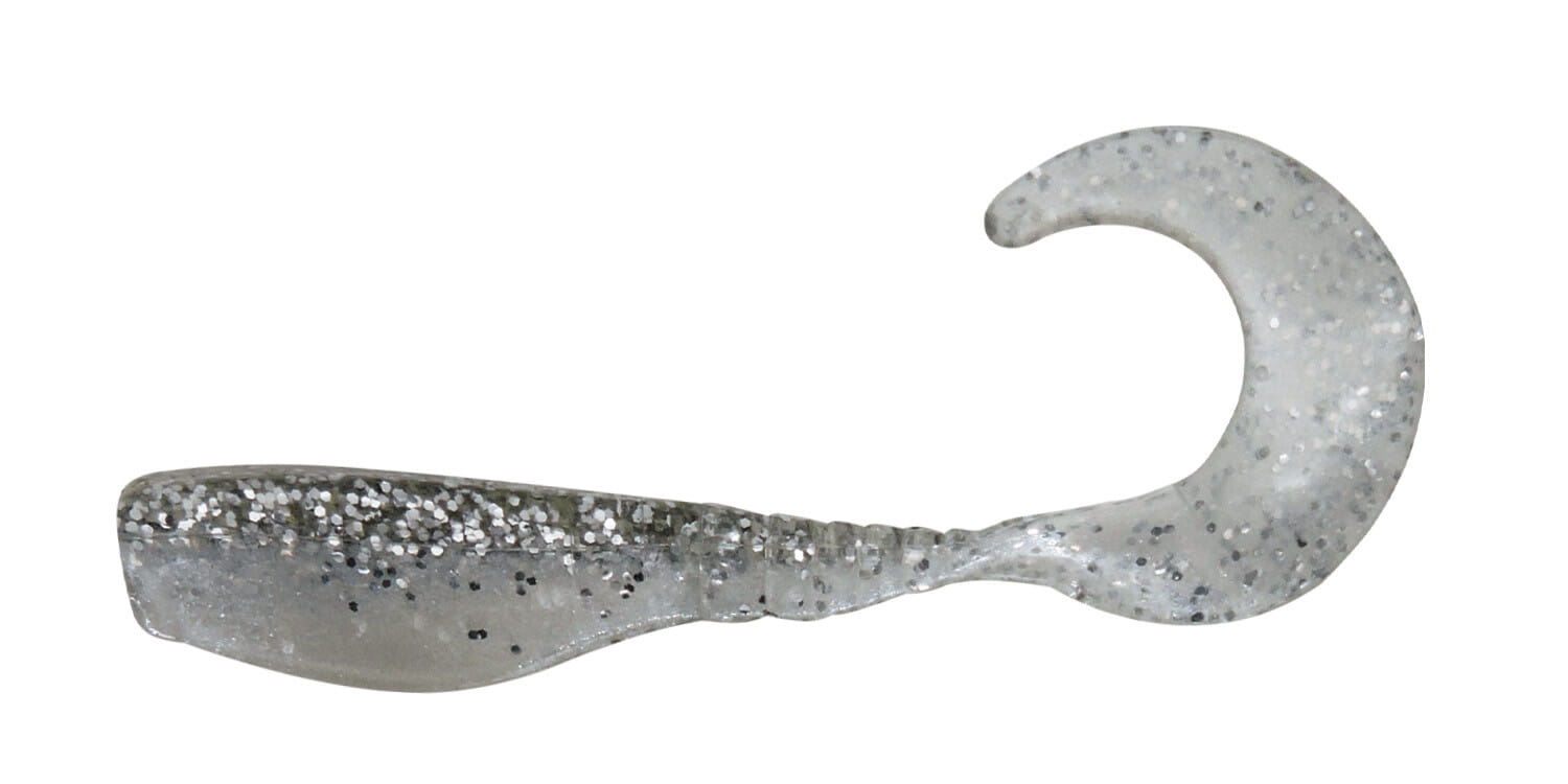 Relax Curly Tail Crappie Minnow 5 cm (2") Plata-Glitter / Perla 5 piezas Elektronik, Hardware, Rauchrohr, Haken