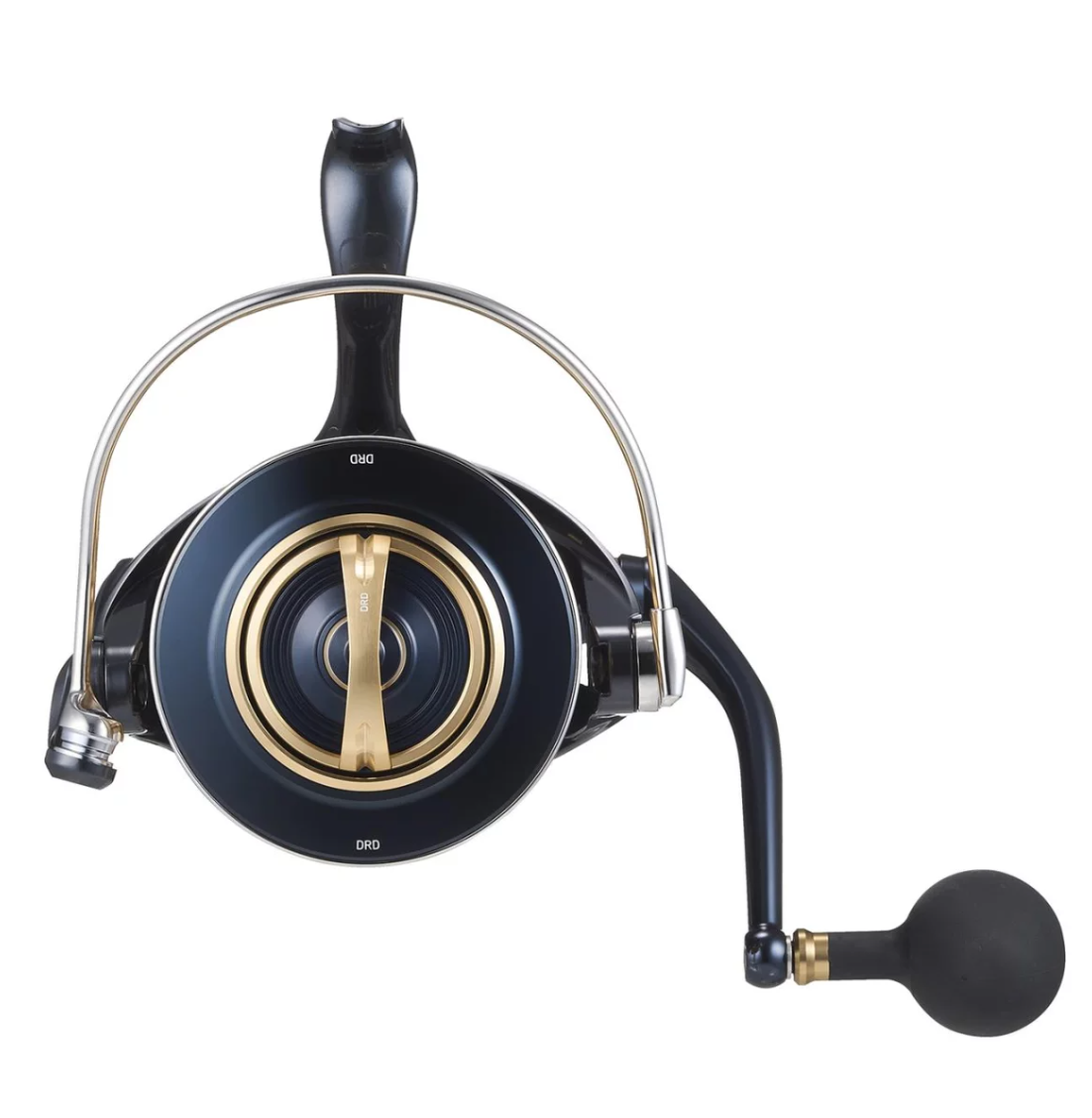 Angeln Reels, Spinnrolle, Goldene Innenbahn, Metallic Blau, Handangriffsband, But wait