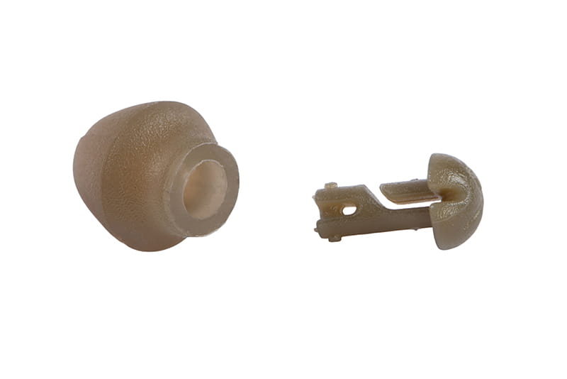 ohrstöpsel, ohrhörer, beige, schwamm, belüftet