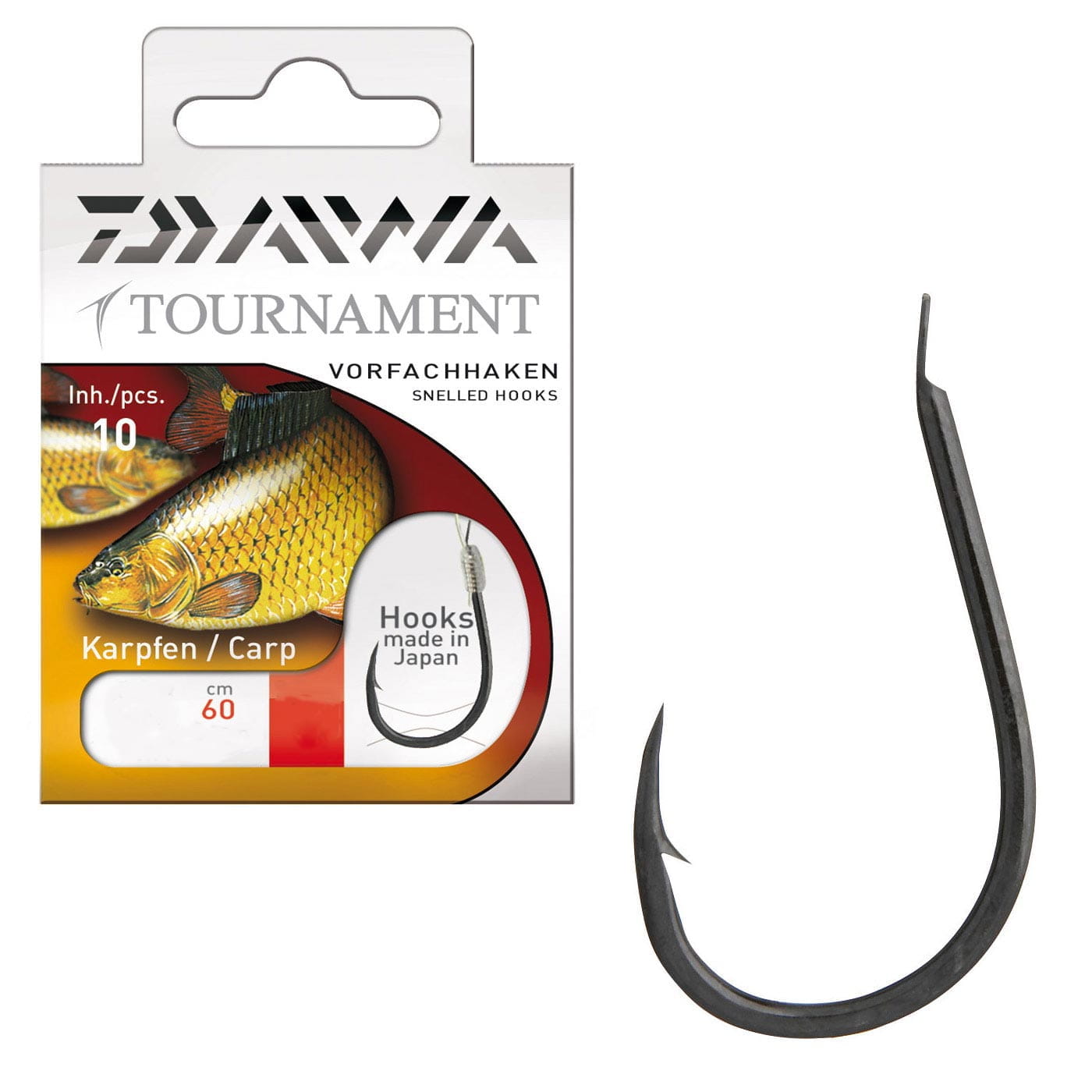 Daiwa Tournament carp hooks 60cm 10 pieces, 1