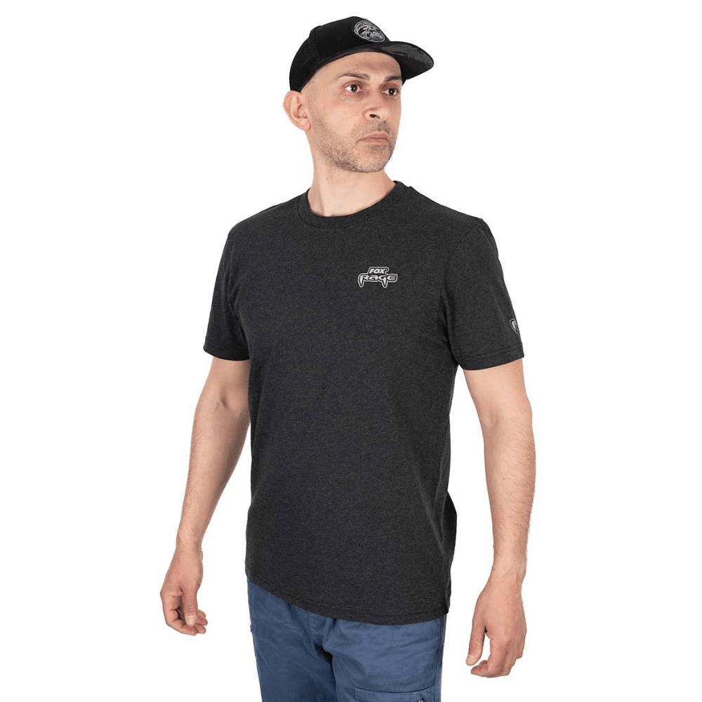 Fox Rage Voyager Tee Dark Grey XL T-shirt, Baseball-Kappe, Kappe, Hut, Person