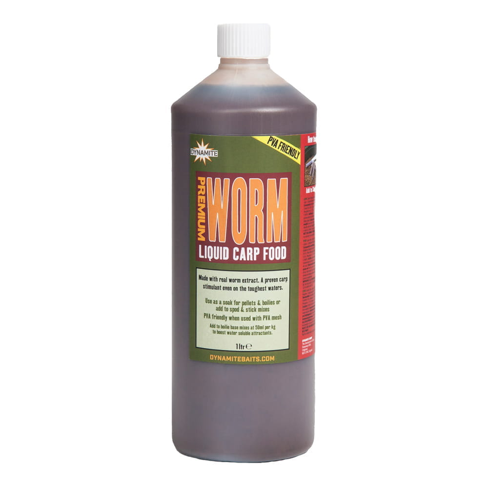 Dynamite Baits Premium Worm Carp Food Liquid 1000ml