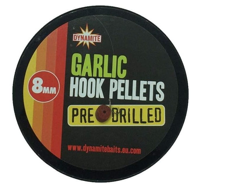 Dynamite Baits Voorgeboorde haakpellets 8mm knoflook Aufkleber, Abzeichen, Logo, Symbol, Eishockey-Puck