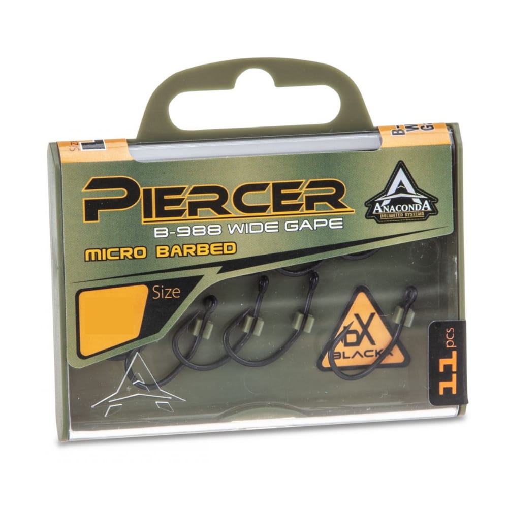 Anaconda Piercer Angle Wide Gape Micro Barb Größe 08 Anaconda Piercer Angle Wide Gape Micro Barb Größe 08