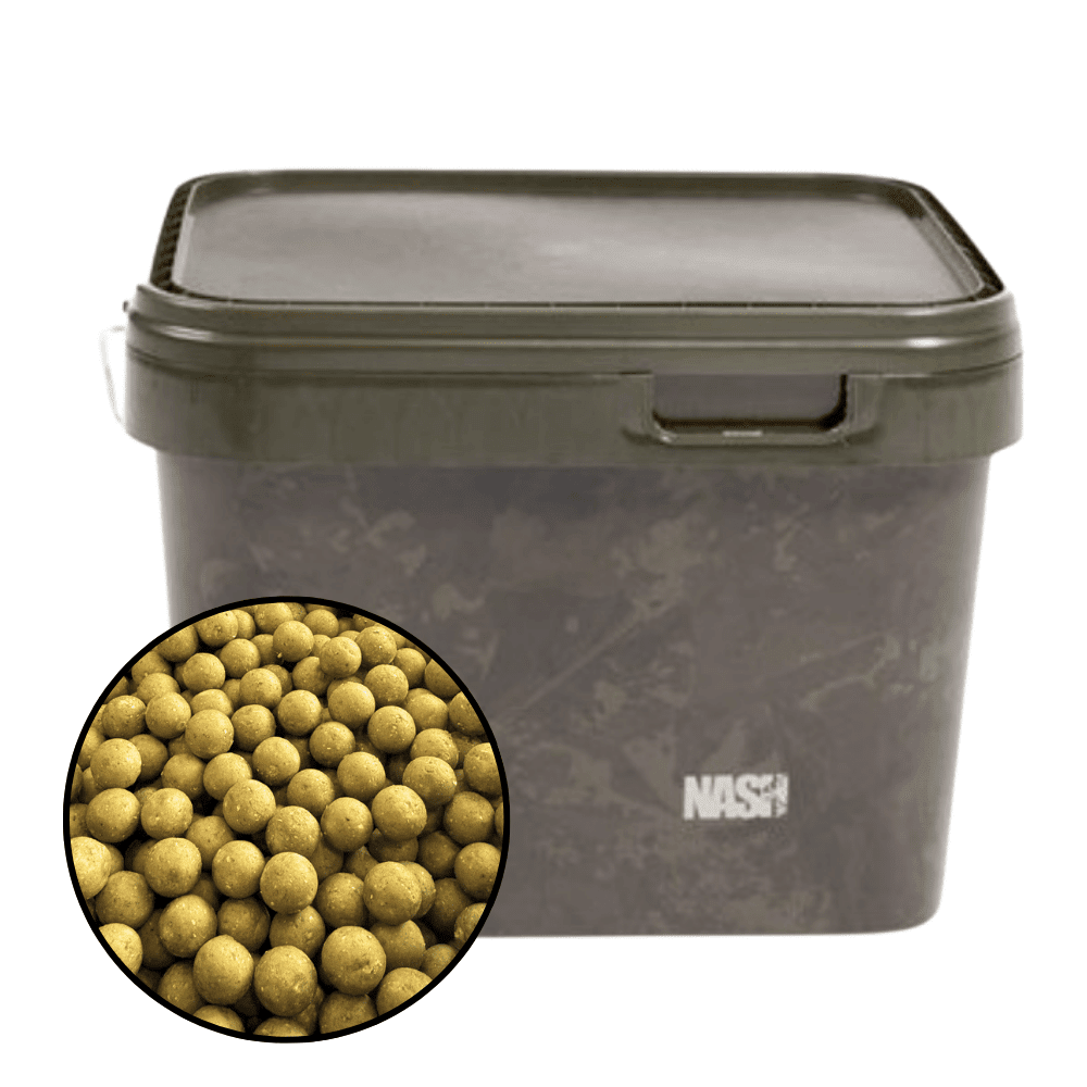 Nash Kübel 10 Liter + 24 mm 3 kg Scopex Vanille Exklusive-Boilies