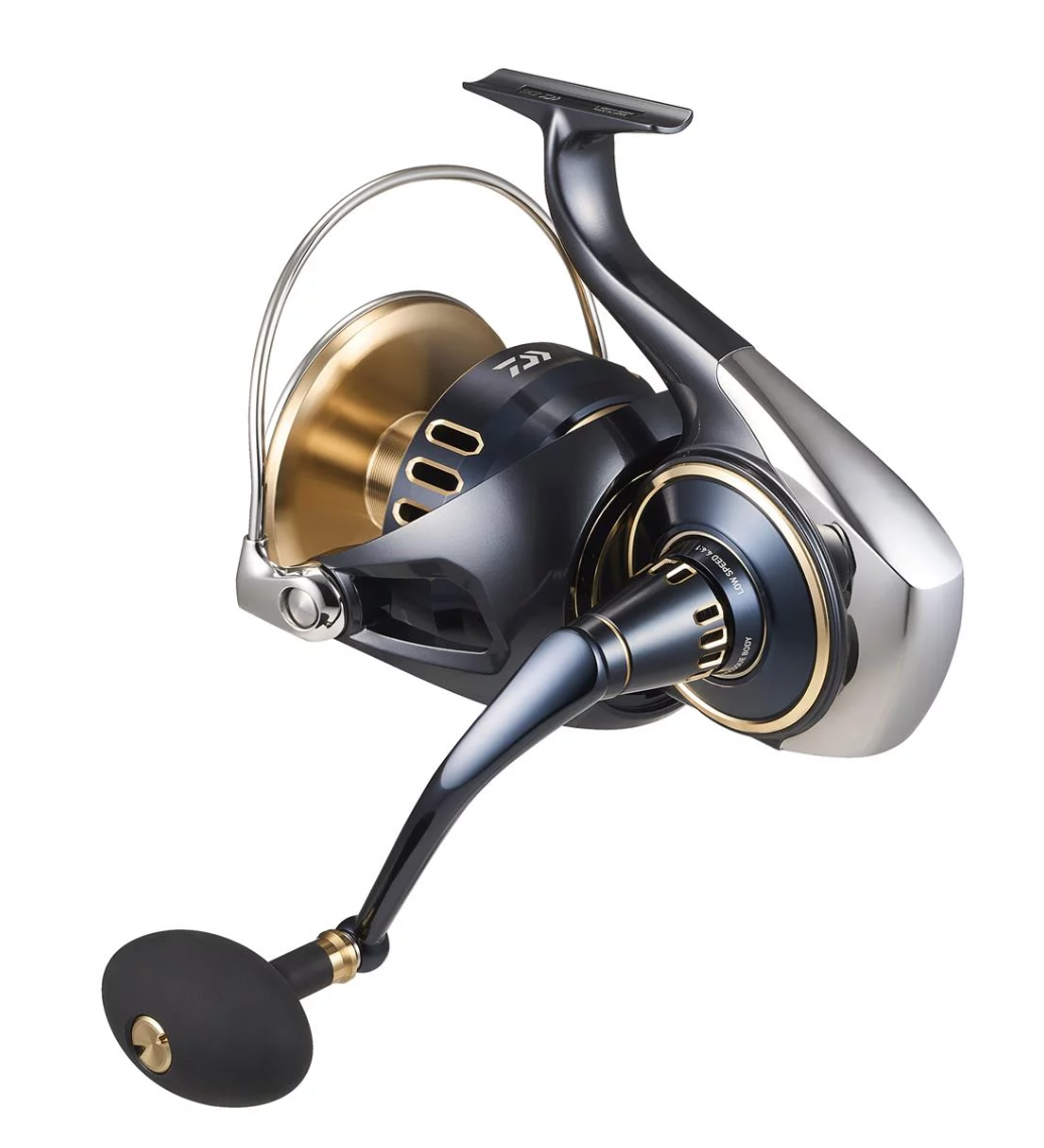 Angelnrollen, Spinnrolle, Graue/Goldene Spinnrolle, Bremse + Frontbremse, Teleskoparm?