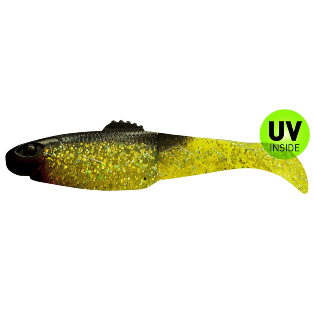 Relax Diamond Shad 13,5 cm (5") Verde (Chartreuse) cu Sclipici / Negru 2 bucăți Relax Diamond Shad 13,5 cm (5") Verde (Chartreuse) cu Sclipici / Negru 2 bucăți