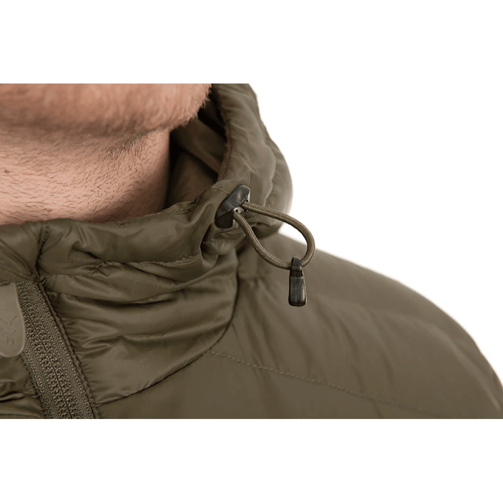 Hoodie, Kordelzug-Hoodie, Kapuzenjacke, Reißverschluss, Olive/Khaki