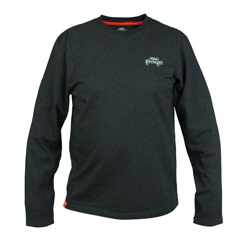 Fox Rage Black Marl Manica Lunga S Bekleidung, Langarm, Ärmel, Vlies, Pullover