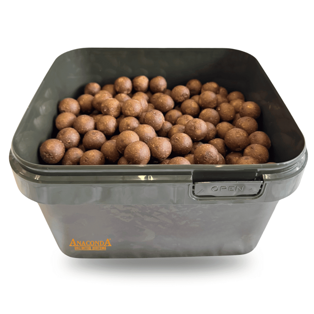 Anaconda Secchio 5 Liter + 24 mm 3 kg Dark Brown Fish Boilies