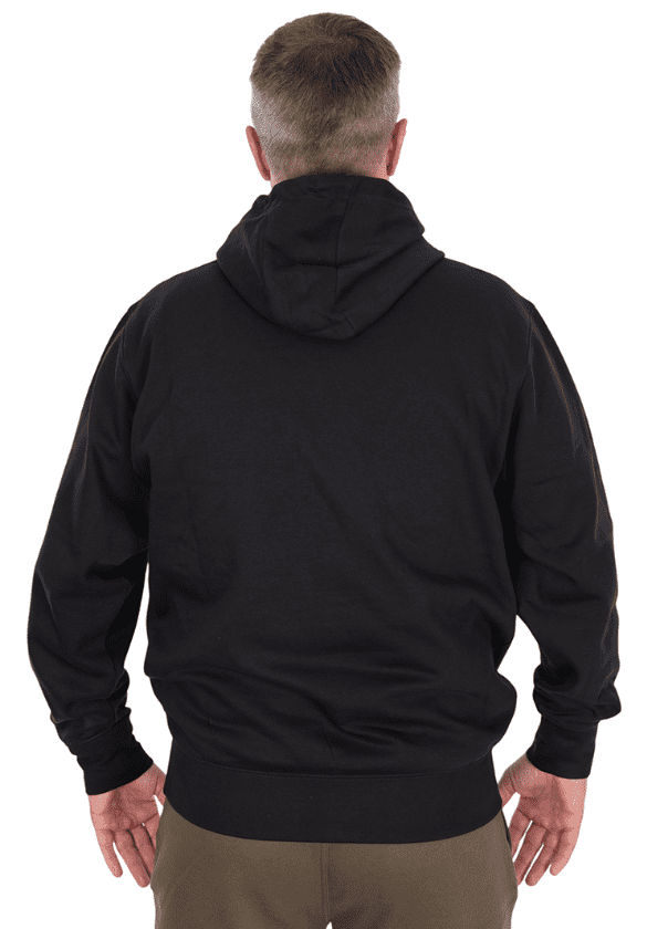 Fox Collection Pullover Hoody Black XL – Bild 3, Hoodie, Schwarz, Rückansicht, Langärmlig, Kangaroo-Tocket