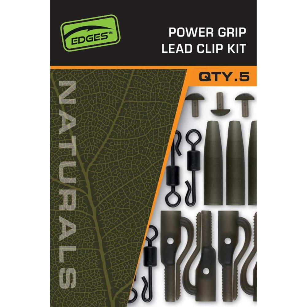 Fox Edges Naturals Power Grip Lead Clip Kit