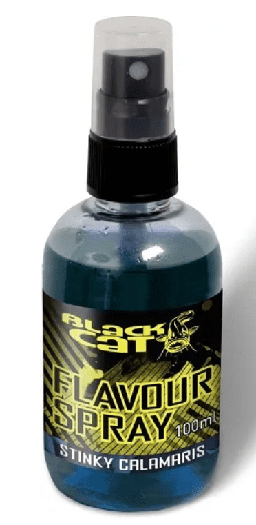 Black Cat Flavour Spray Blue Stinky Calamaris 100ml, Lockstoffspray, Tintenfisch-Aroma, Angellockstoff, Sprühflasche, 100 ml