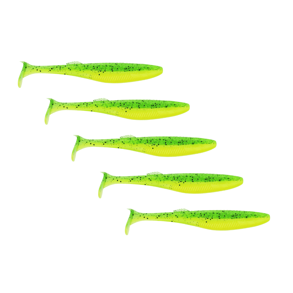 Rapala Crushcity The Kickman 11,5cm 9g Lime Chartreuse 5 Stück Zander Hecht Tier, Fische, Leben im Meer