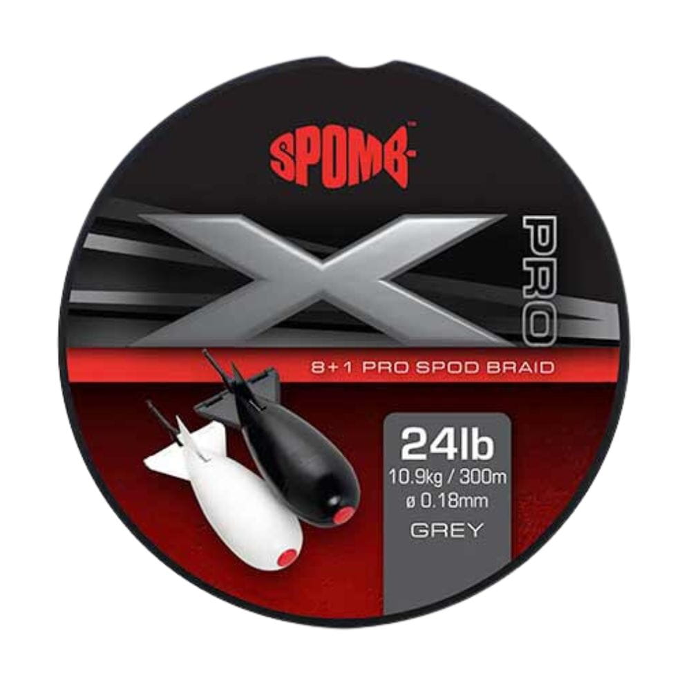 Fox Spomb X Pro Braid 0,18 mm 10,9 kg 300m Grey Computerausrüstung, Maus, Matte, Mauspad