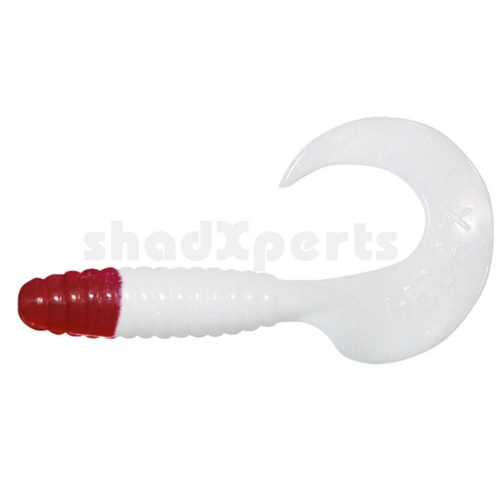 Relax-ShadXperts-Twister-Red-Head-000608001RPH Relax Twister régulier 8 cm (4") blanc pur/RedHead 5 pièces
