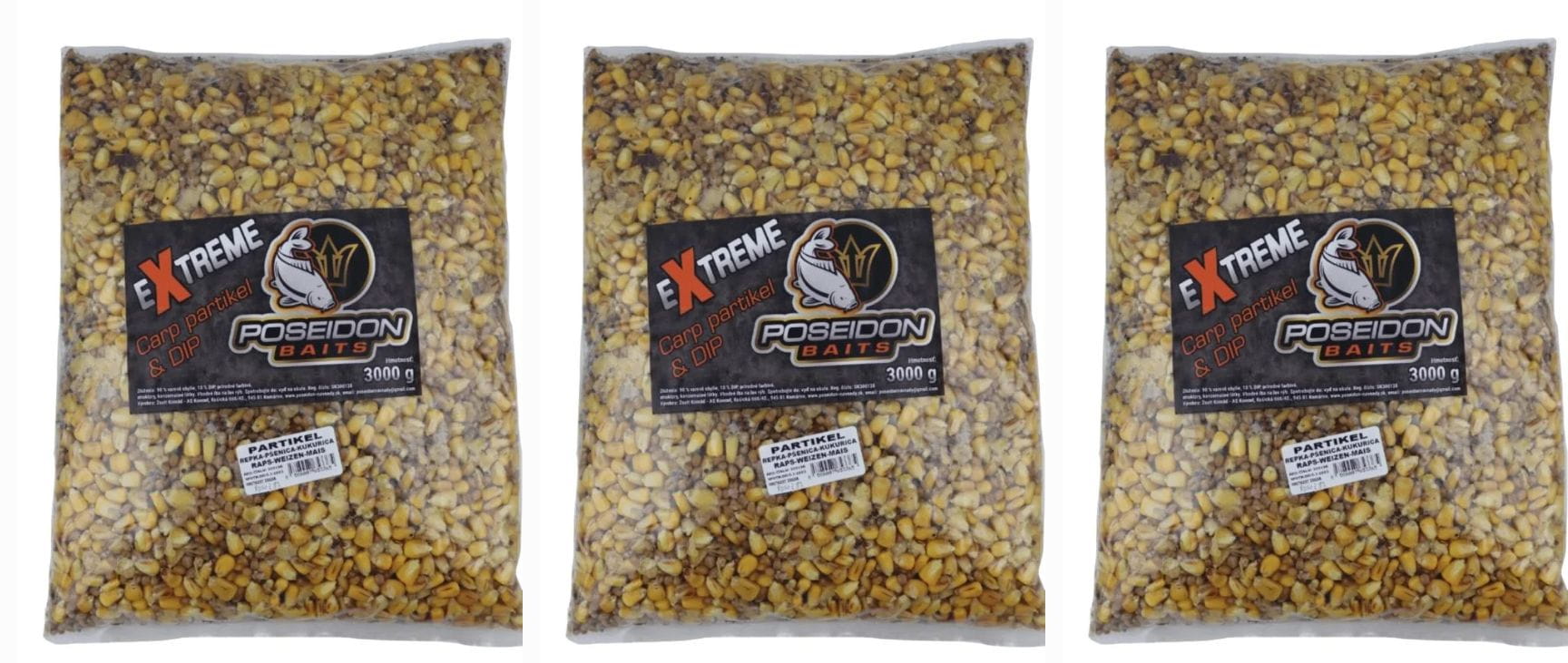 Karpfenbohnen, Fischköder, Maispellets, Angelköder, Beutel 3000 g