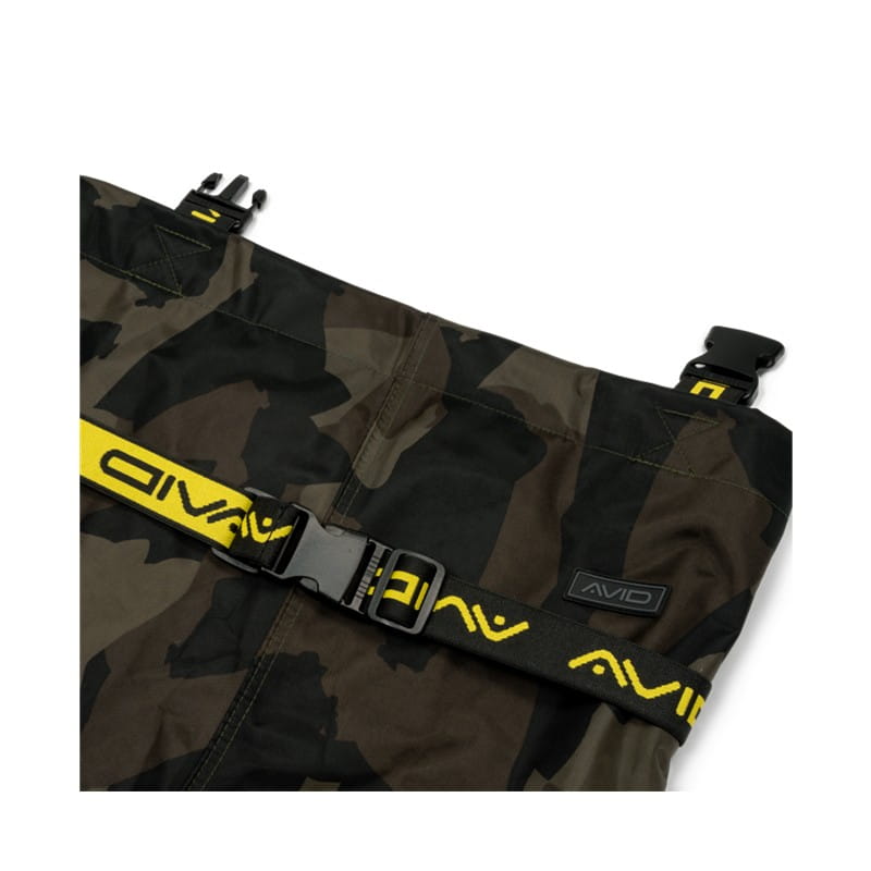 Avid Carp Distorsion Active-Lined XL Waders Gr 42 Wathose – Bild 6,  camouflage, taillenband, riemen, verstellbar, logo klein