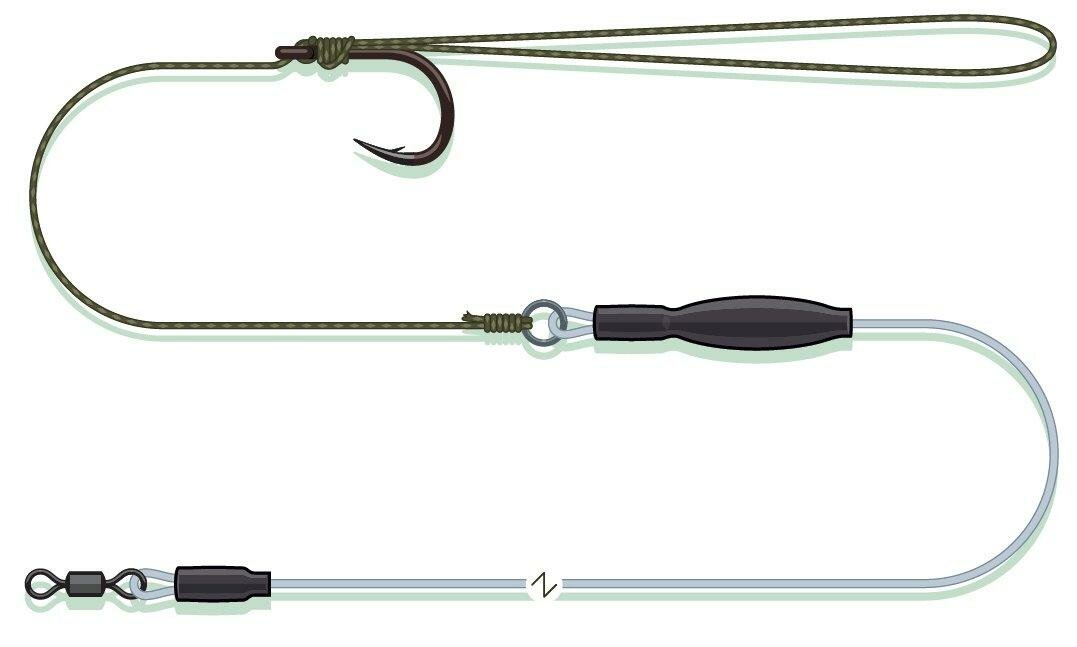 fishing hook, fishing line, leader line, tackle, snell knot