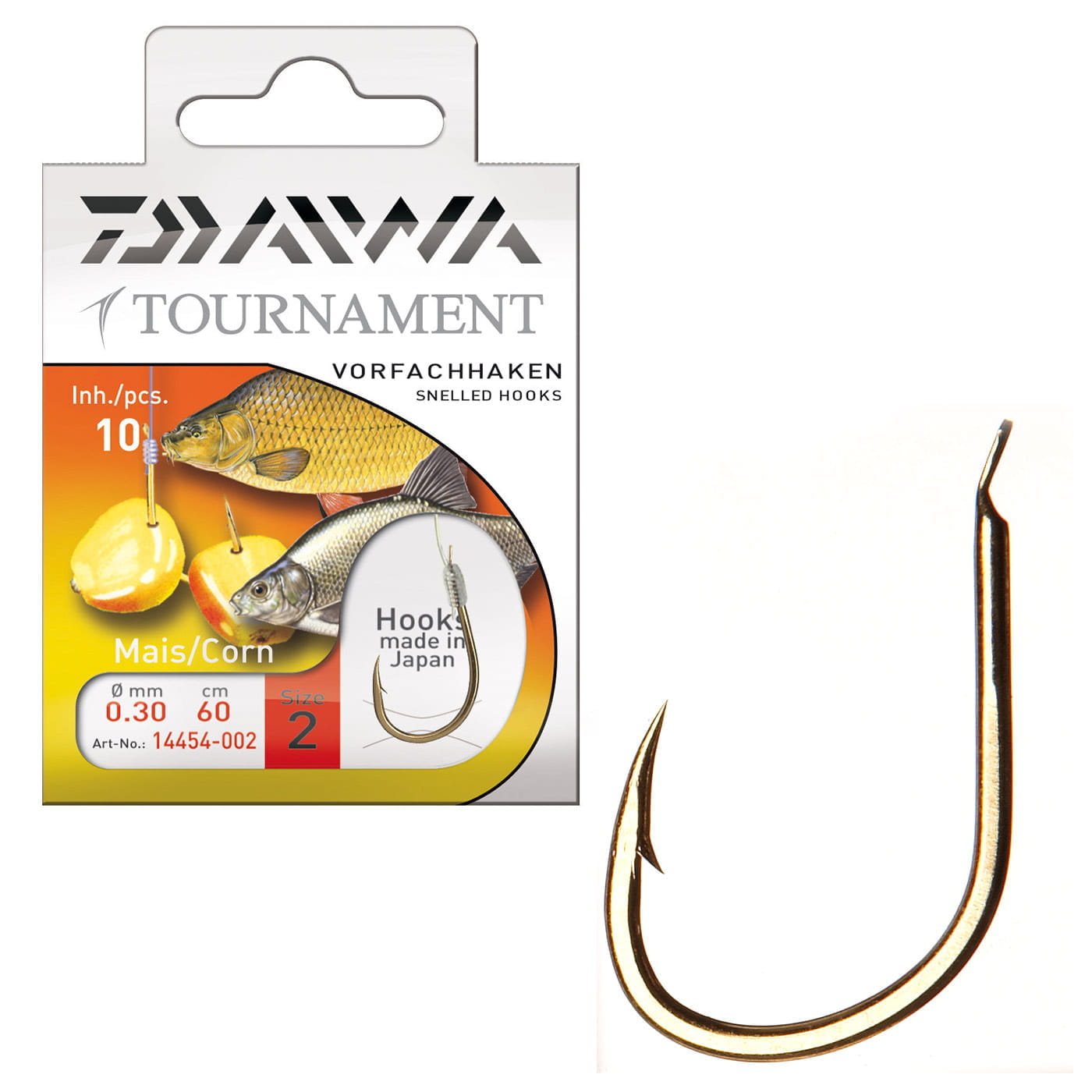Daiwa Tournament corn hooks 60cm 10 pieces, 6