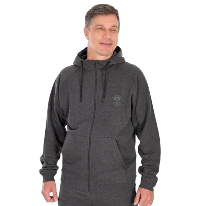 Hoodie, Reißverschluss, Kapuzenpullover, Grau, Fronttasche