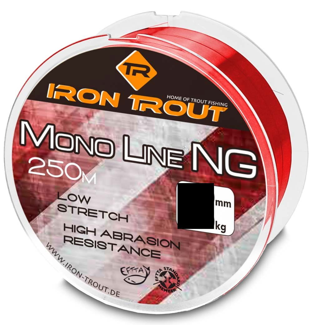 IJzerforel Mono Line NG 0,22 mm 4,09 kg 250 m donkerrood
