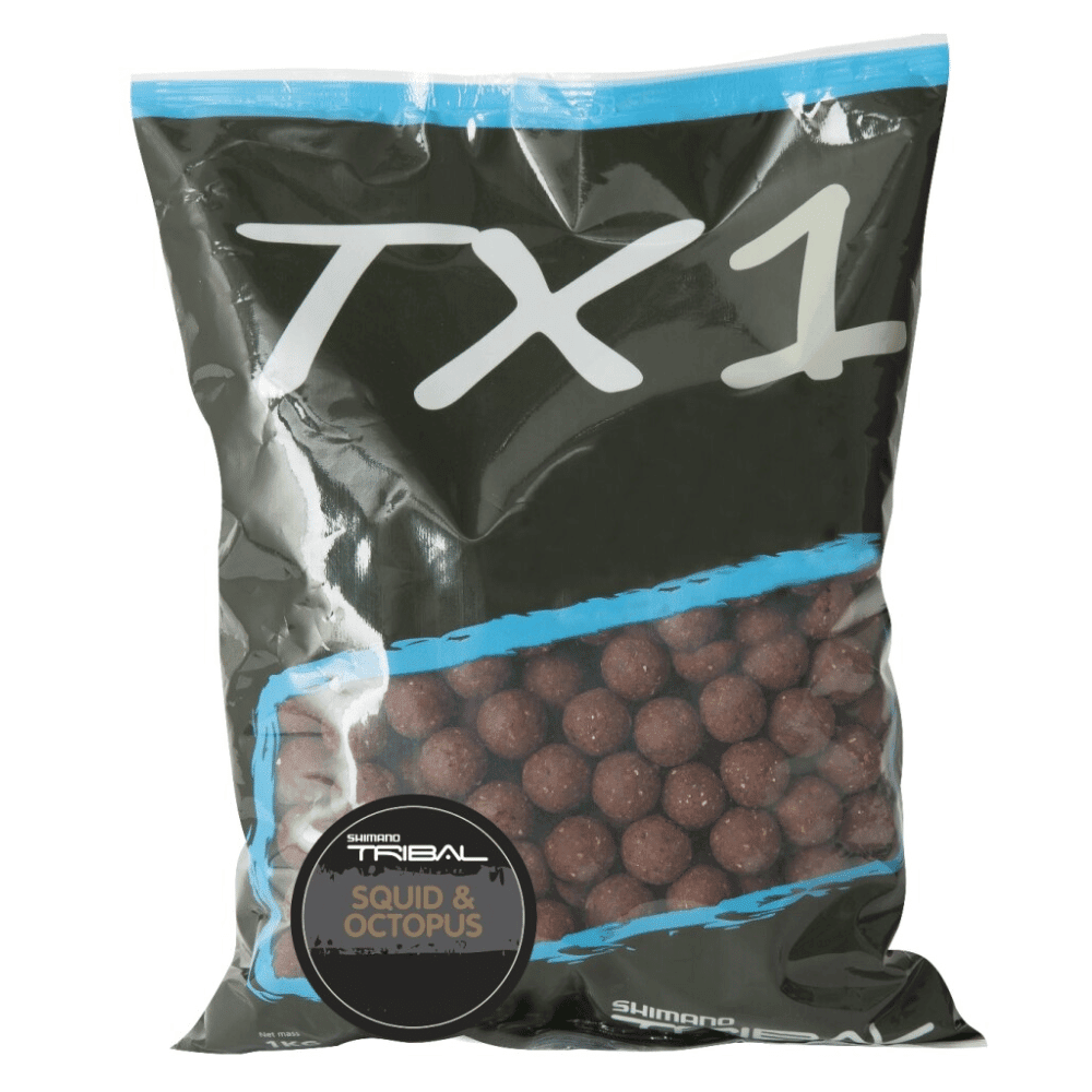 Shimano Tribal TX1 Boilies Squid Octopus 15mm 1kg Essen, Süßigkeiten, Schokolade, Nachtisch