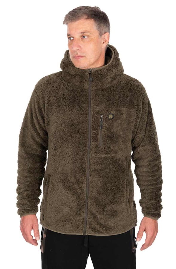 Fox Veste Teddy Khaki HD Premium à Fermeture Éclair Complète L