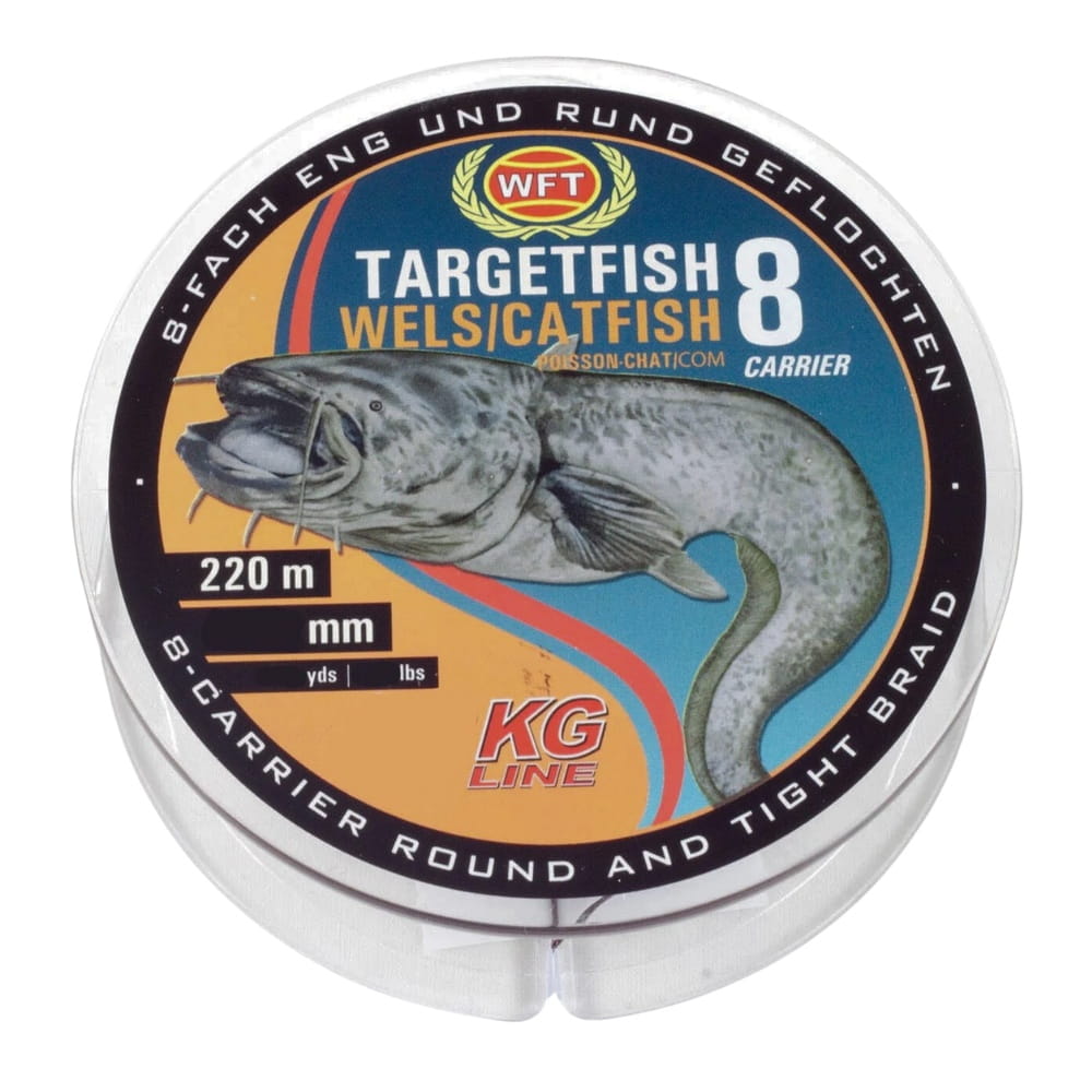 WFT Target Fish 8 TF8 Catfish 0.50mm 220m 48kg Brown