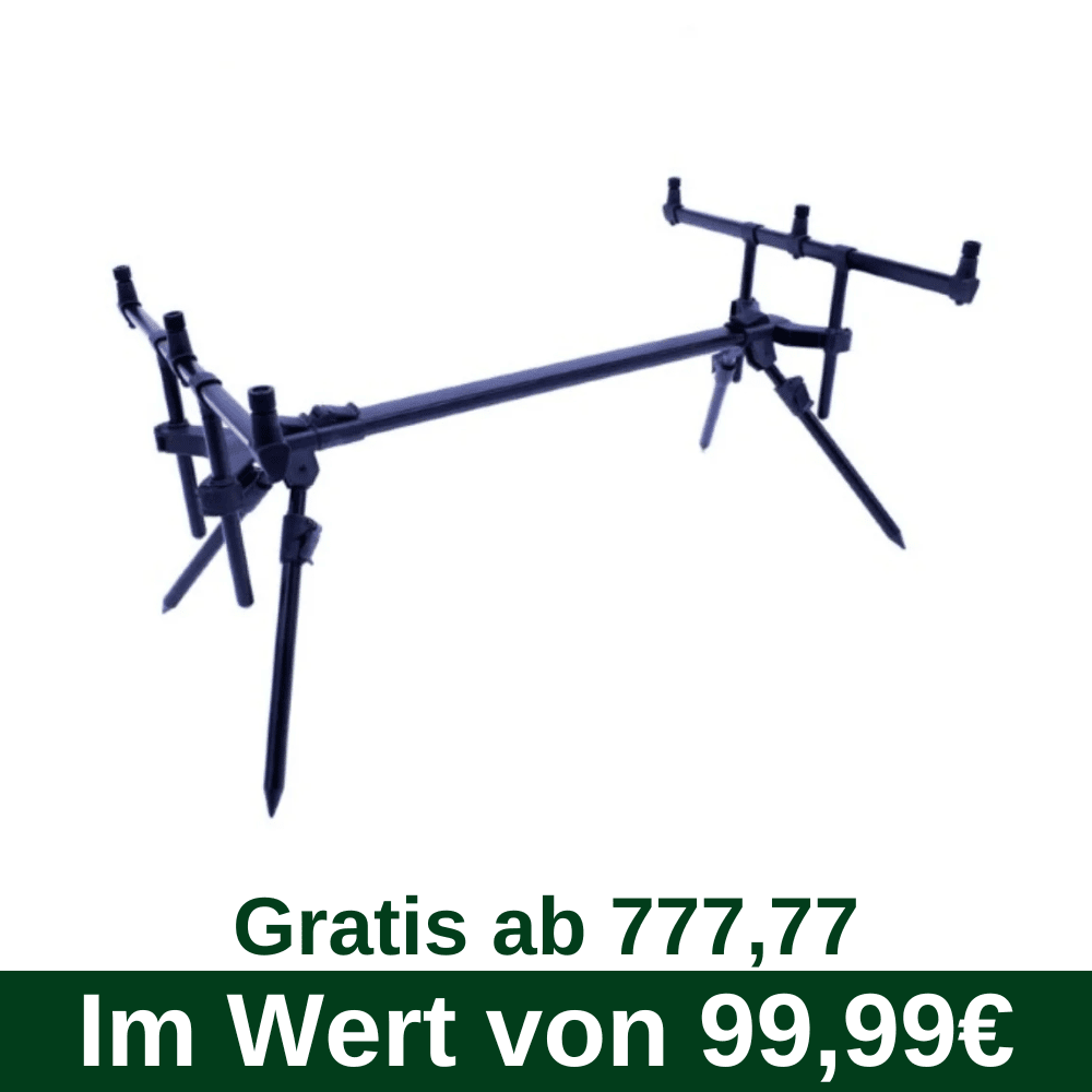 F76 Gratis vanaf 777,77 - GoFish Verschillende Rod Pod 3 Rods Stativ, Pistole, Maschinengewehr, Waffe