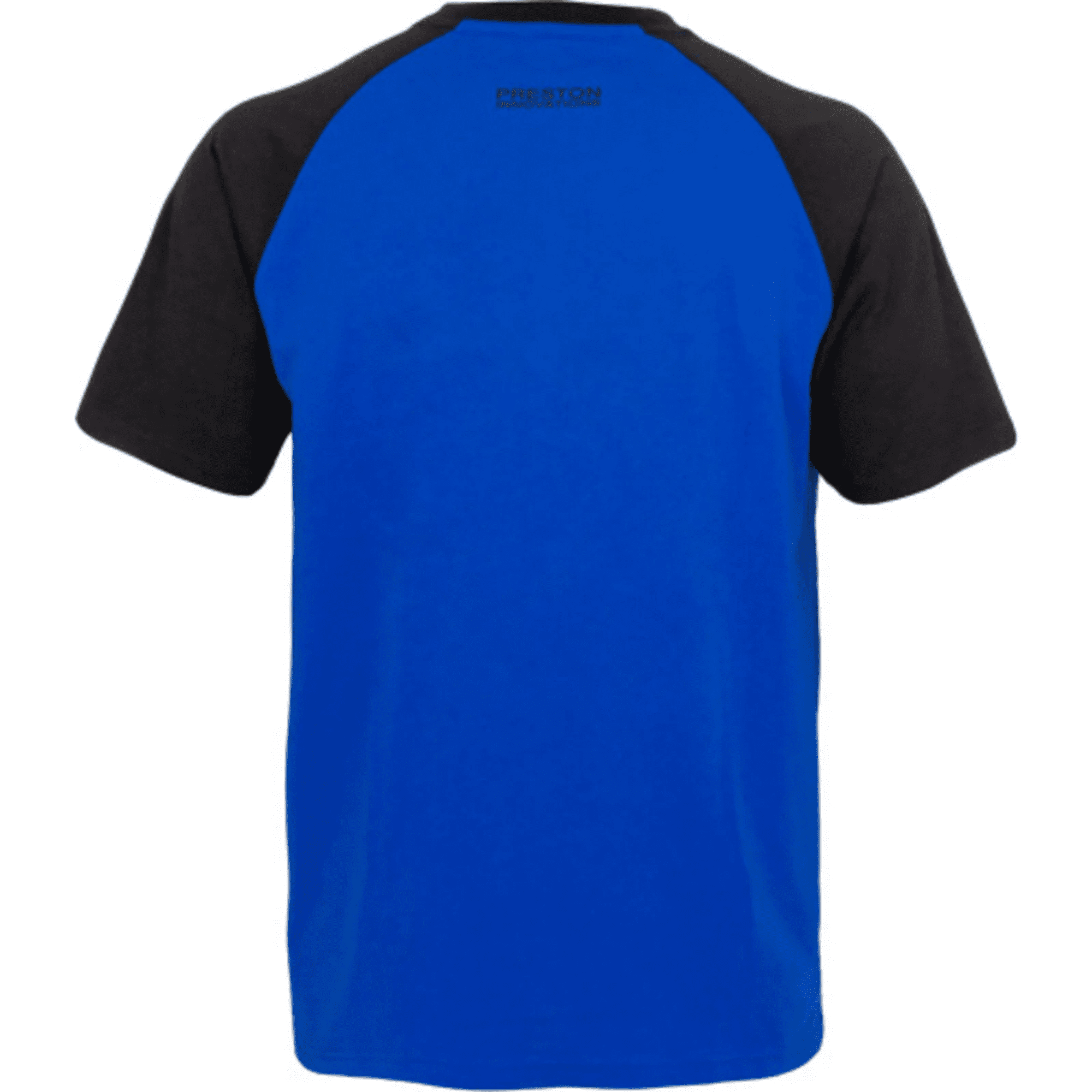 T-Shirt, Blau, Schwarze Ärmel, Raglan, Kurzarm