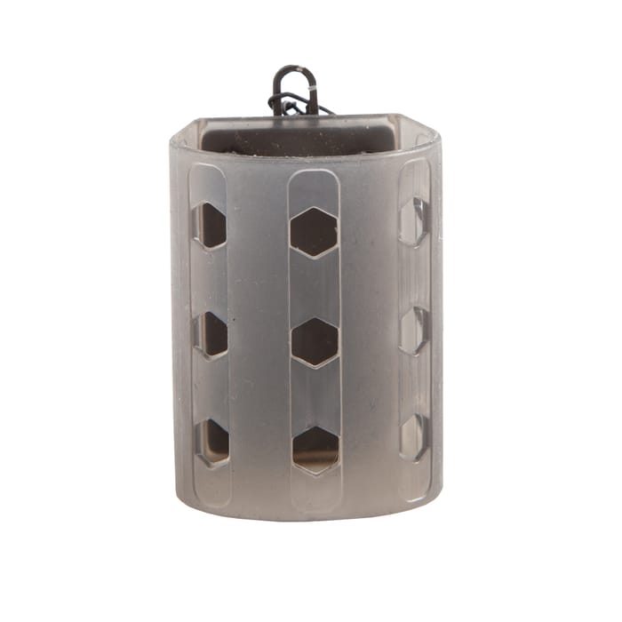 Preston Hexmesh Plastic Open End Feeder L 30g, metallisch, kühlröhre, gitter, zylinder, löcher
