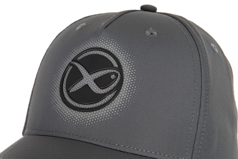 Baseballkappe, Grauere Cap, Logo-Stickerei, Mesh-Muster, Gebogter Schild