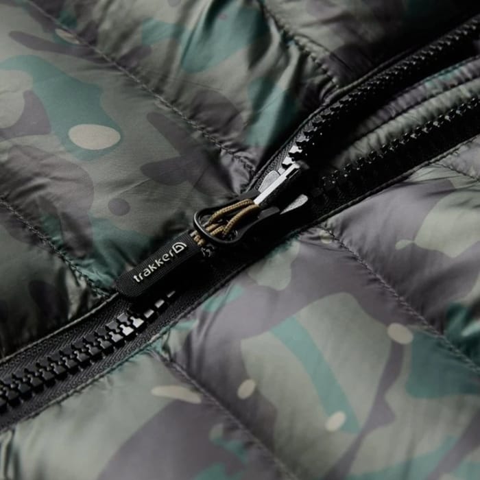 Trakker TechPro Camo Base XP - XXL – Bild 5, Steppjacke, Tarnmuster, Schwarz-grau, Reißverschluss, Gepolstert