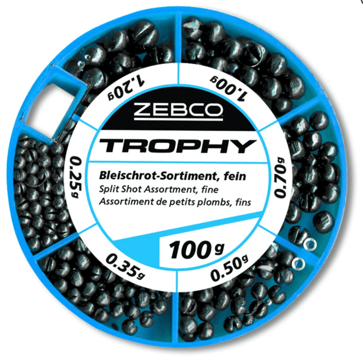 zebco_bleischrot Asortyment ołowianego śrutu Zebco Trophy w porządku