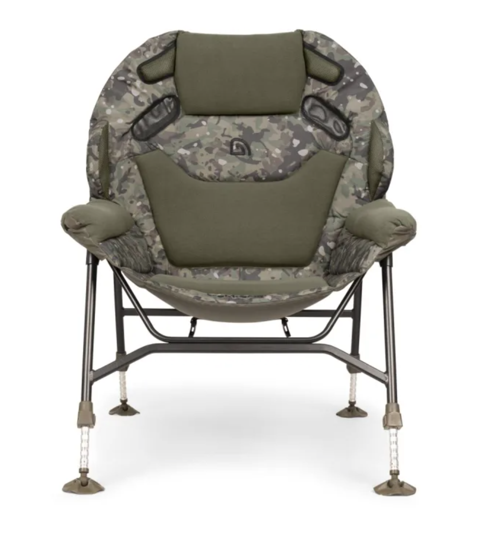 Campingstuhl, Kugelstuhl, Stahlgestell, Camouflage, Sitzkomfort